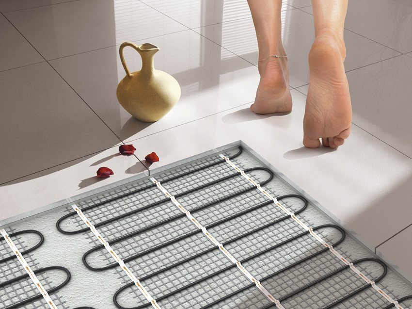 Thermomats can be installed under tiles without screed Thermomats can be installed under tiles without screed