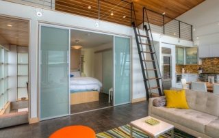 Interior compartment doors, photos of various designs