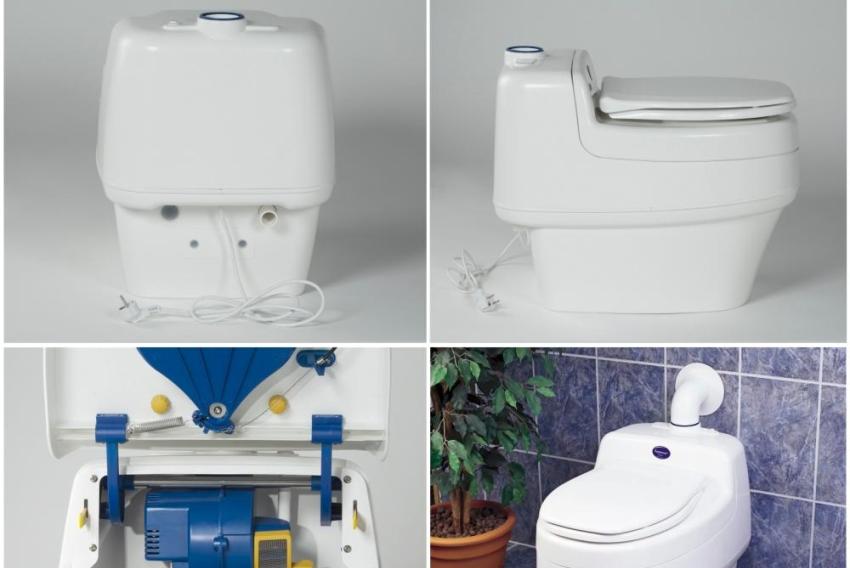 An example of an innovative dry closet that runs on electricity An example of an innovative dry closet that runs on electricity