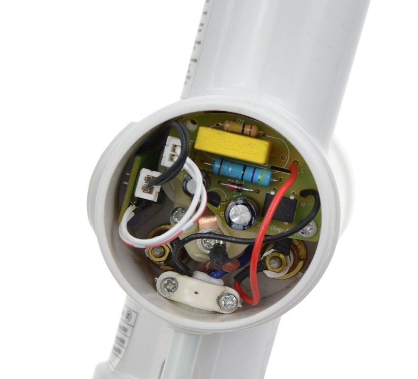 Electronic circuit inside the instantaneous water heater on the tap Electronic circuit inside the instantaneous water heater on the tap