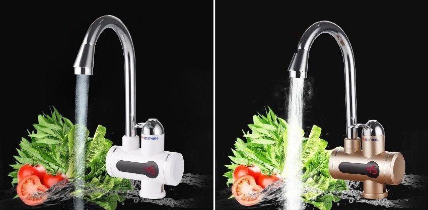 The color and design of the water heater can be selected for the overall style of the kitchen The color and design of the water heater can be selected for the overall style of the kitchen