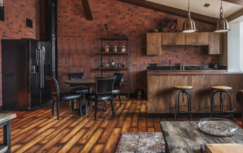 Interior decoration in loft style is not complete without the use of clinker bricks Interior decoration in loft style is not complete without the use of clinker bricks