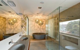 Lighting in the bathroom, photos of various options