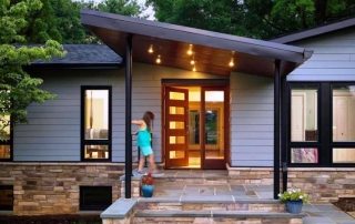 Plastic entrance doors for a private house, photos and features