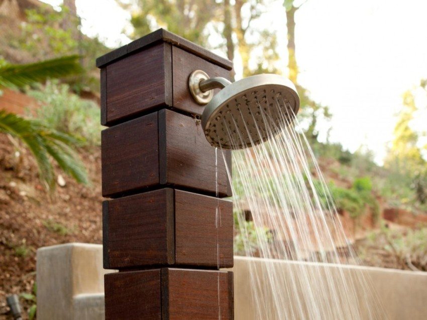 To provide warm water for a summer shower in the country, a container of 50 liters is enough To provide warm water for a summer shower in the country, a container of 50 liters is enough