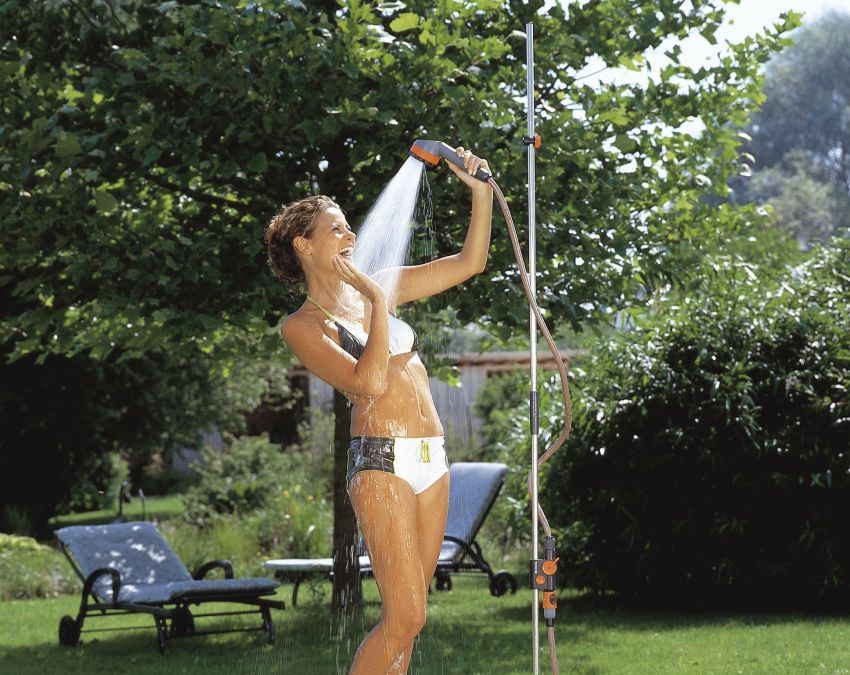 Summer shower at the summer cottage Summer shower at the summer cottage