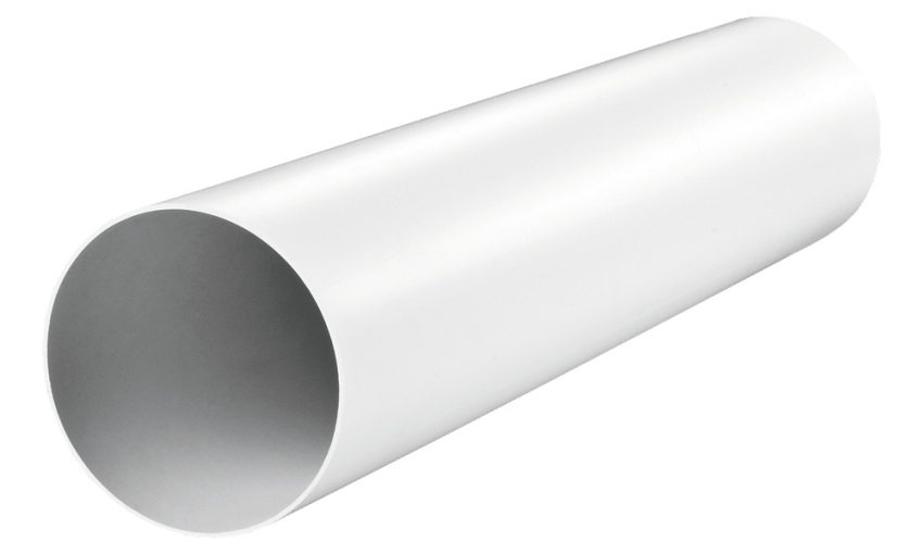 Round polyvinyl chloride (PVC) ventilation pipe Round polyvinyl chloride (PVC) ventilation pipe