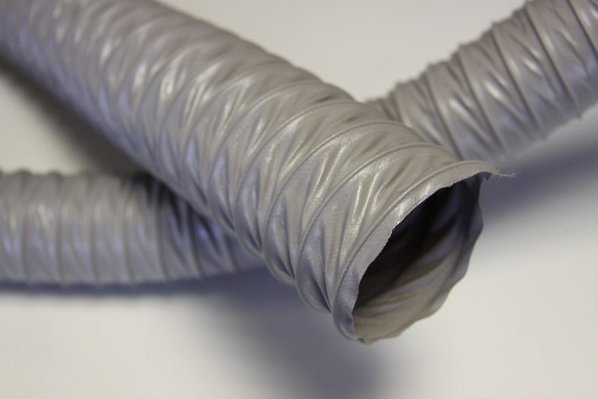 Polyurethane hose for installation of exhaust ventilation systems Polyurethane hose for installation of exhaust ventilation systems