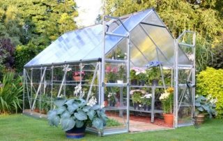 DIY polycarbonate greenhouse drawings from a profile pipe