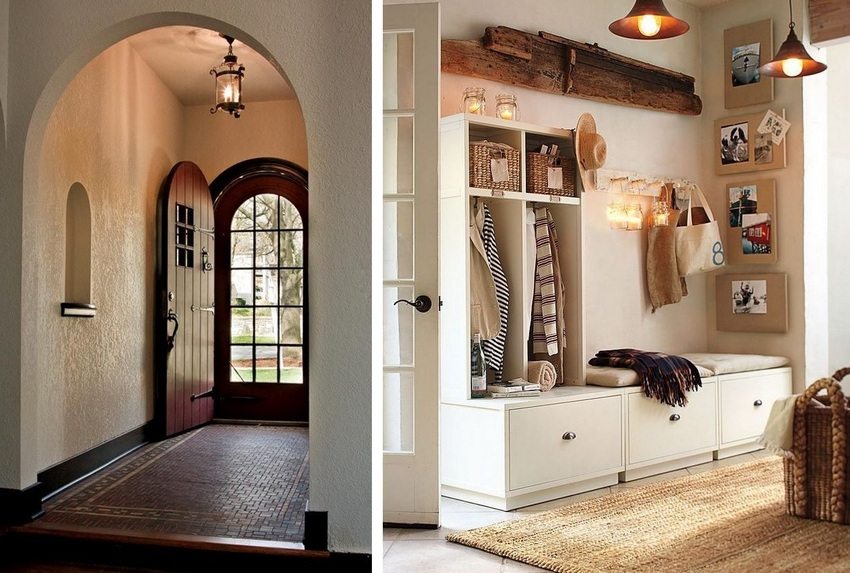 Various options for interior decoration of the hallway in a private house Various options for interior decoration of the hallway in a private house