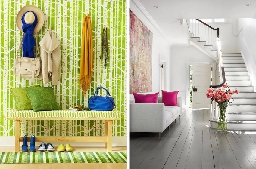 Bright colors in the design of the hallway will delight the eye and improve mood Bright colors in the design of the hallway will delight the eye and improve mood