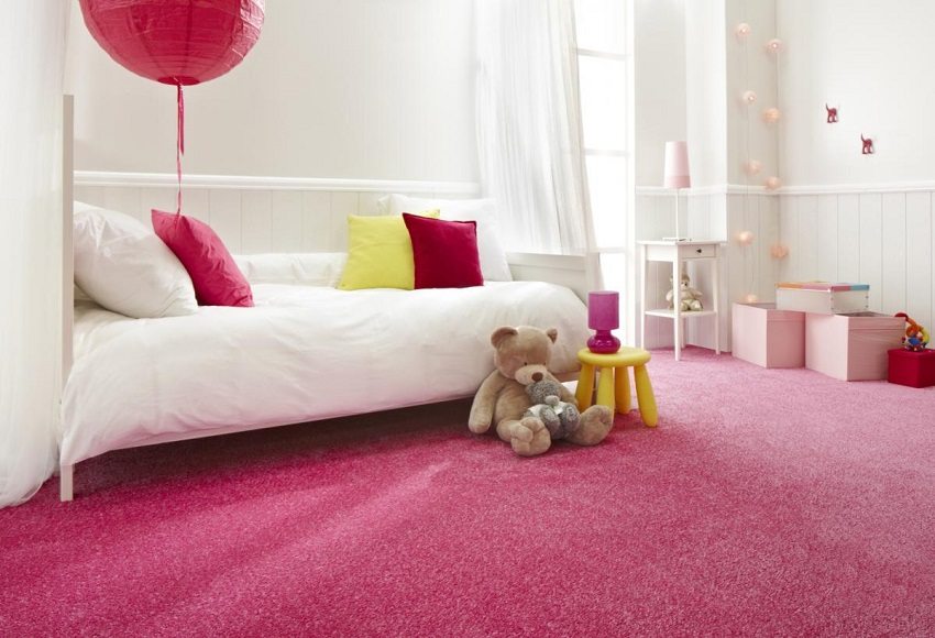 Soft carpet will make your child comfortable on the floor Soft carpet will make your child comfortable on the floor