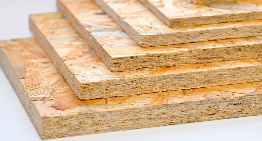 OSB sheets vary in size and thickness