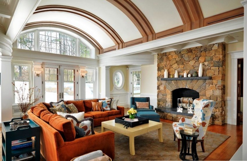 The plasticity of drywall allows you to create smooth transitions in the construction of the ceiling, arch and semi-arch The plasticity of drywall allows you to create smooth transitions in the construction of the ceiling, arch and semi-arch