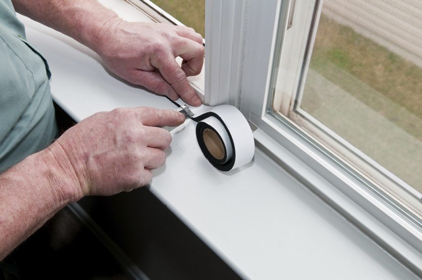 After installing the window sill, you can make additional vapor barrier using a special tape After installing the window sill, you can make additional vapor barrier using a special tape
