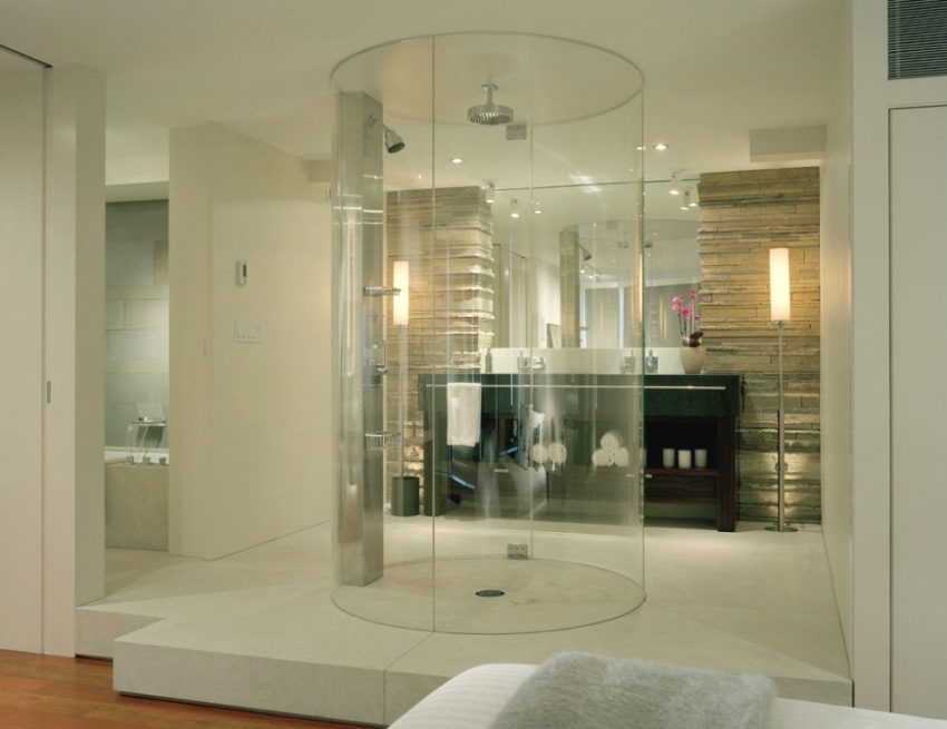 Designer round shower Designer round shower