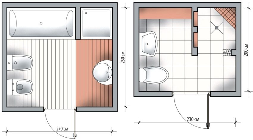Examples of installing square shower enclosures in small bathrooms Examples of installing square shower enclosures in small bathrooms