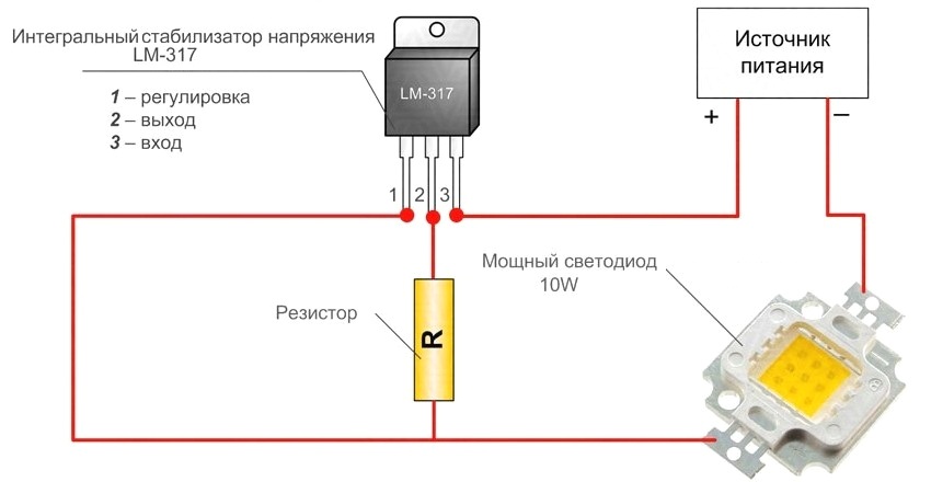 Power LED wiring diagram Power LED wiring diagram