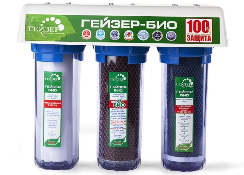 Geyser-Bio flow-through water filter Geyser-Bio flow-through water filter