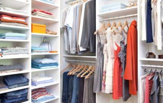 Storage systems for the dressing room: a range of brands Ikea, Elfa, Aristo