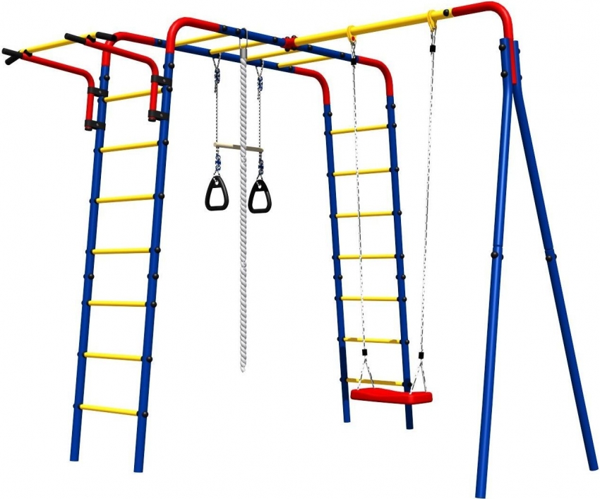 The Merry Lawn model can be supplemented with other equipment as the child grows up The Merry Lawn model can be supplemented with other equipment as the child grows up