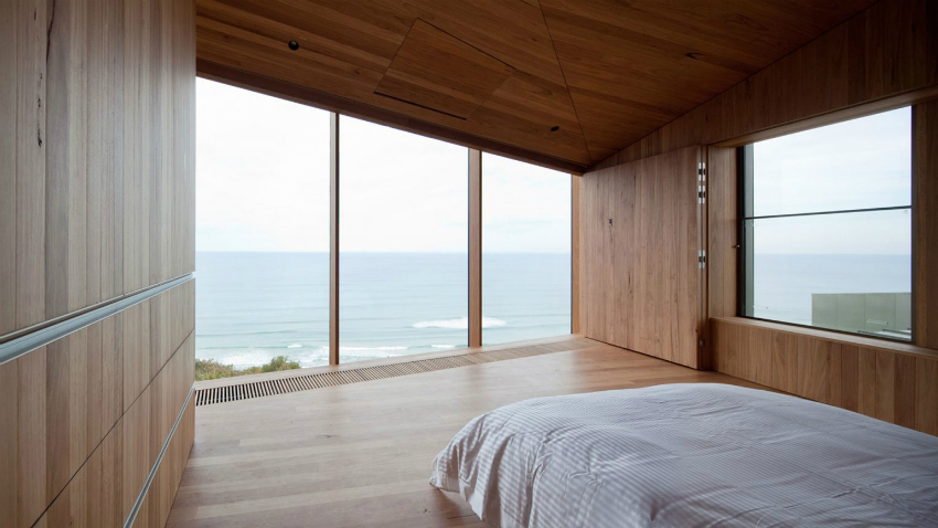The photo shows an example of a wooden structure that completely covers the panoramic window, which is convenient at night The photo shows an example of a wooden structure that completely covers the panoramic window, which is convenient at night
