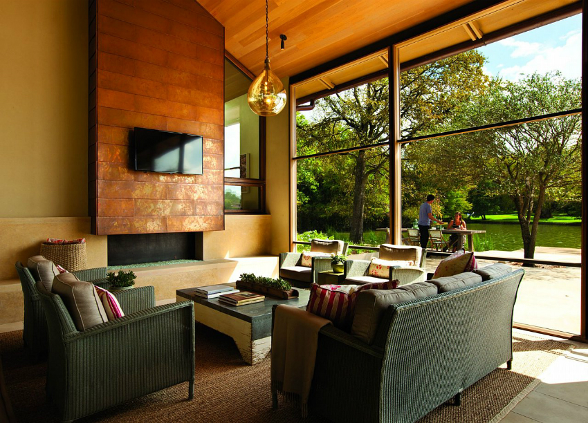 With French glazing, you can zone the living room, creating the feeling of an open space With French glazing, you can zone the living room, creating the feeling of an open space