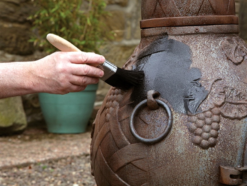 Heat resistant paint suitable for use on any type of metal - steel, iron, cast iron Heat resistant paint suitable for use on any type of metal - steel, iron, cast iron