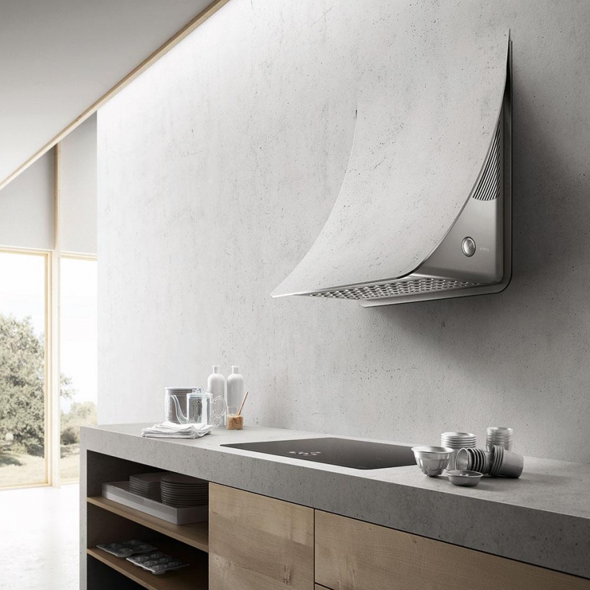 Depending on the interior of the kitchen, you can choose an interesting design hood built into the wall, but such a solution requires planning even at the stage of repair Depending on the interior of the kitchen, you can choose an interesting design hood built into the wall, but such a solution requires planning even at the stage of repair
