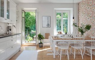 Wallpaper for the kitchen: photo of modern ideas 2017-2018