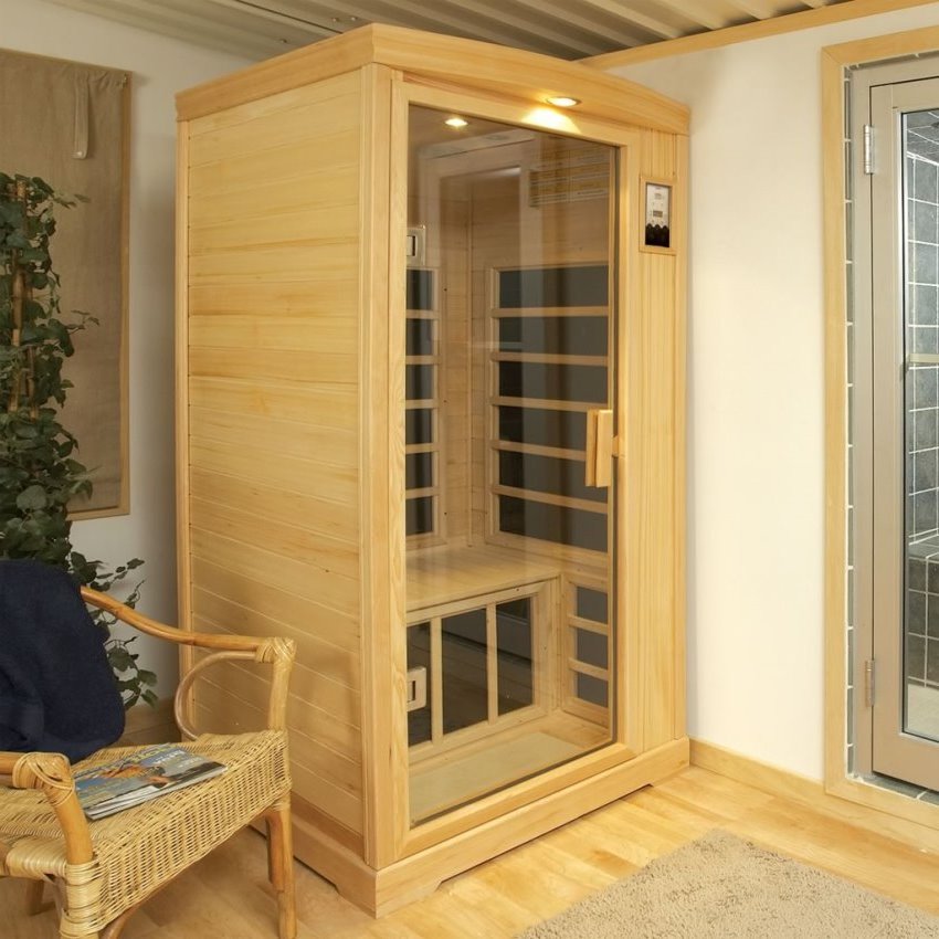 Single infrared booth - a great option for small apartments Single infrared booth - a great option for small apartments