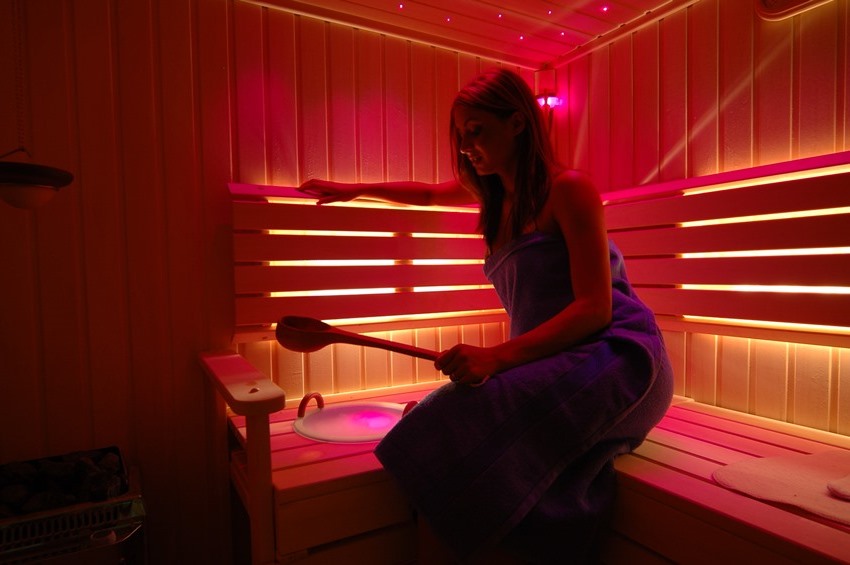 Infrared waves gently warm the body, joints and organs of a person Infrared waves gently warm the body, joints and organs of a person