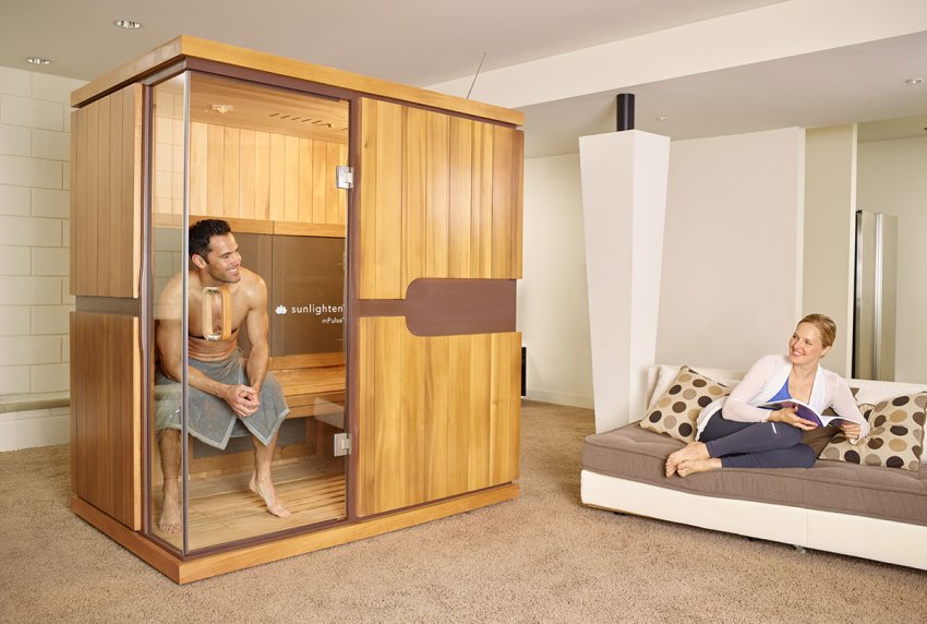 Salt infrared saunas are especially popular Salt infrared saunas are especially popular