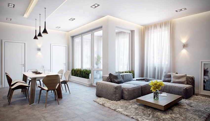 Based on white doors, you can create a stylish, laconic and unobtrusive design Based on white doors, you can create a stylish, laconic and unobtrusive design