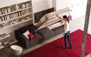 Bed integrated into the wardrobe: an ergonomic and modern interior element