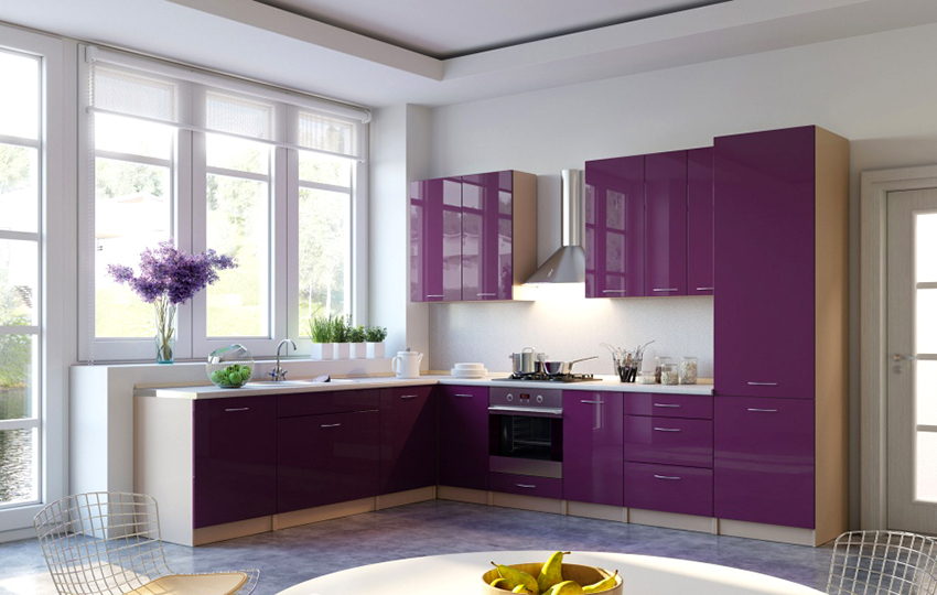 For a square kitchen, an L-shaped layout will be the best solution. For a square kitchen, an L-shaped layout will be the best solution.