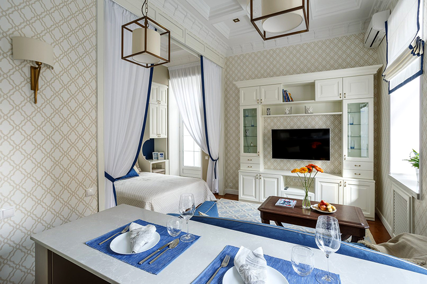 Curtains are great for zoning space in the house. Curtains are great for zoning space in the house.