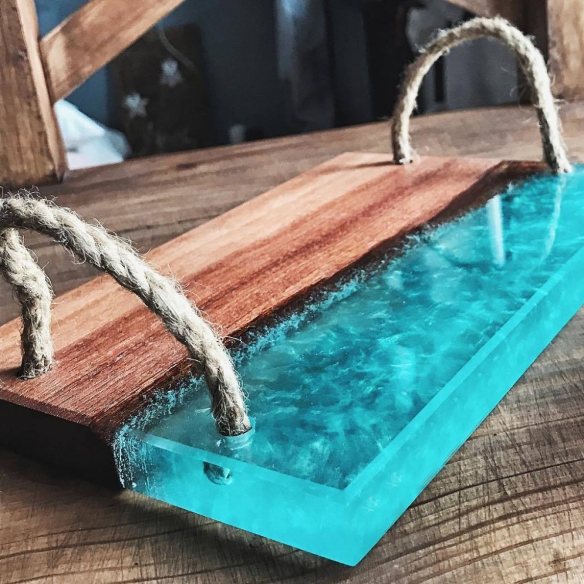 Epoxy resin is often used in the manufacture of furniture items Epoxy resin is often used in the manufacture of furniture items