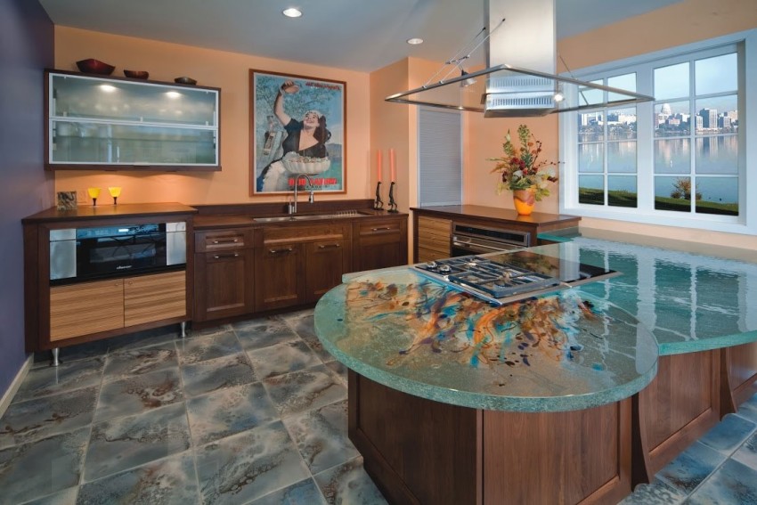 Having certain skills, you can make a creative tabletop with your own hands from epoxy resin. Having certain skills, you can make a creative tabletop with your own hands from epoxy resin.