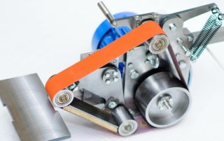 DIY grinder: drawings with the dimensions of the components and the assembly algorithm