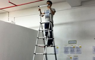 Telescopic step ladder: the best solution for comfortable and safe work